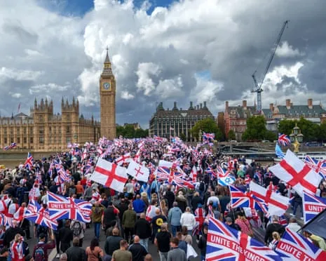 Departing from the United Kingdom Tommy Robinson Rally: A Concerning Observation